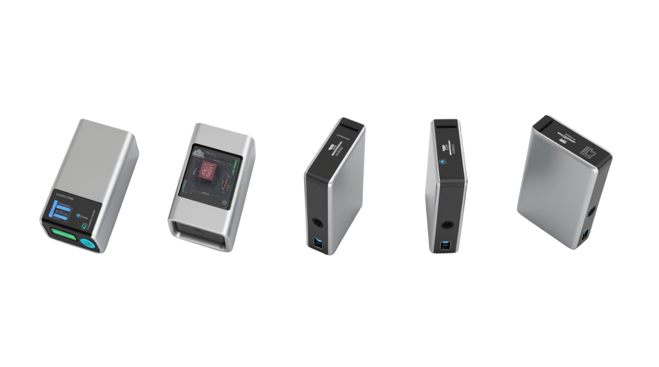 Multiple Ellipal X Card crypto cold wallets fanned out.